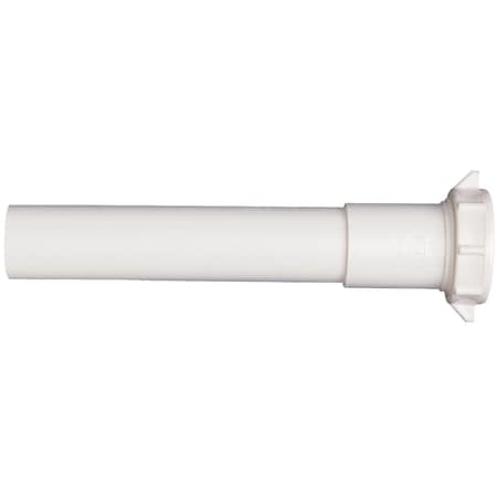 All-Source 1-1/4 In. x 6 In. White Plastic Extension Tube 42-6WK